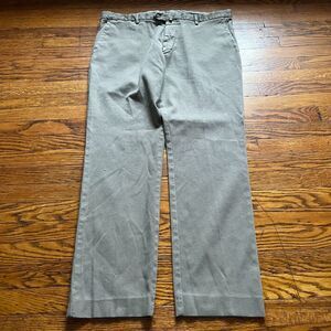 Boggi Milano Men's Italy Size 56 (38x30) Straight Fit Grey Chino Pant Trousers